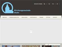 Tablet Screenshot of kirche-stuhr.de